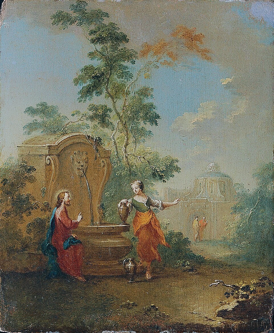 Cristo e la Samaritana al pozzo - Galleria austriaca Belvedere, Vienna